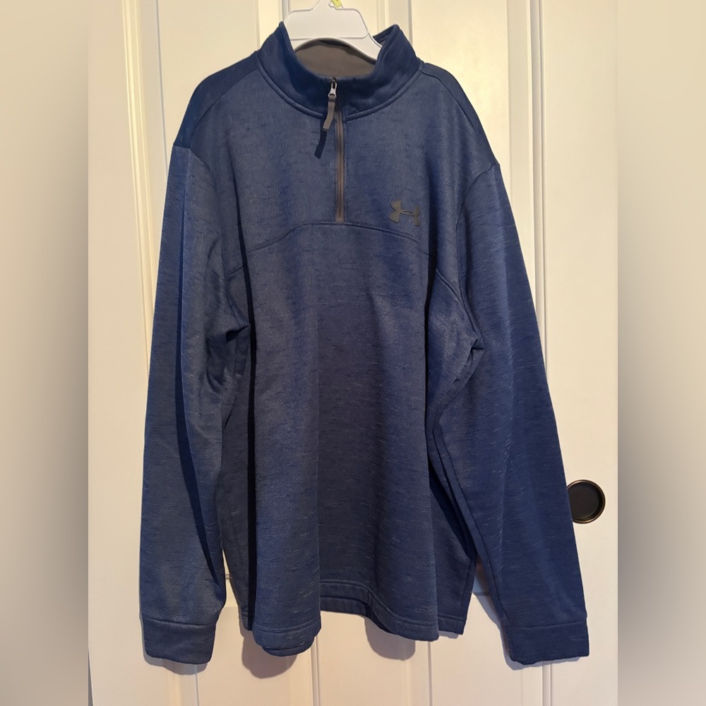 Under Armour Blue Quarter-Zip Pullover Size XLarge